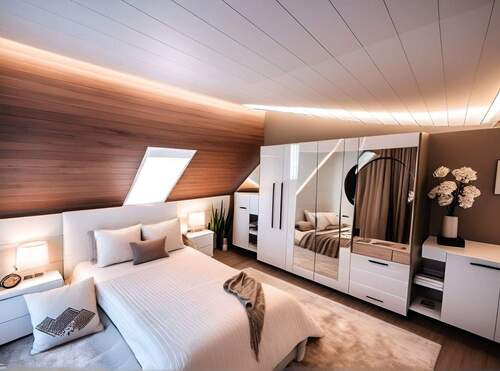 DG Schlafzimmer visualisiert mit KI - 