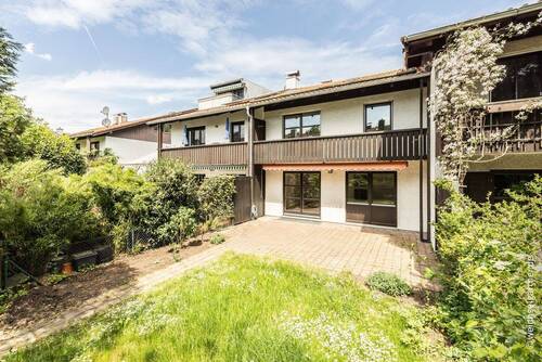 Die Gartenseite des Hauses - 5 Zimmer Reihenmittelhaus in München