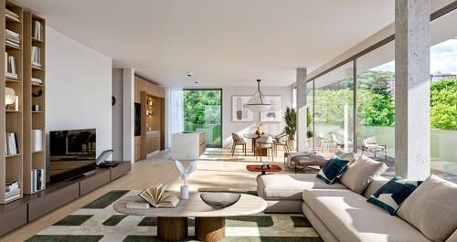 UPPER-WEST - Wohnzimmer - Etagenwohnung mit 175,40 m&sup2; in Kassel zum Kaufen