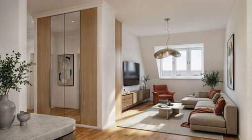 Visualisierung: Wohnbereich - Etagenwohnung mit 117,80 m&sup2; in Berlin zum Kaufen