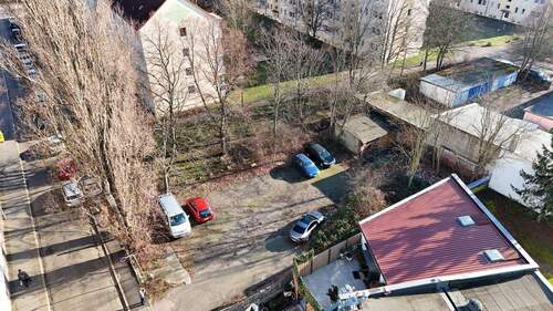 Grundstück Vogelperspektive - Baugrundstück mit Planstudie für ca. 654 m² Wohnfläche