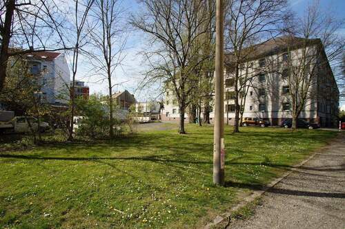 Blick Richtung Grundstück - Grundstück in Leipzig zum Kaufen