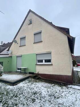 Rückansicht - Mehrfamilienhaus, Wohnhaus mit 125,00 m&sup2; in Lauchheim zum Kaufen
