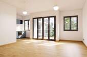 Beispiel Wohnzimmer - Moderne 2-Zimmer-Wohnung mit Sonnenbalkon zum ruhigen Innenhof