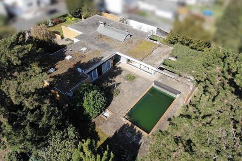 Luftbild - Rückansicht - 9 Zimmer Bungalow in Dannstadt-Schauernheim