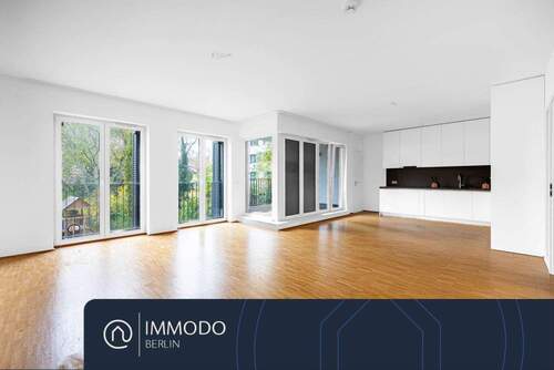 Wohnzimmer - ?? Juwel am Olivaer Platz - Hochwertige 3 Zi Neubau Whg mit Lift, großem Balkon & idyllischem Garten