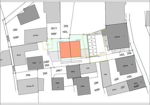 mögliche Bebauung - Doppelhaus - Grundstück in Friesenheim-Oberschopfheim