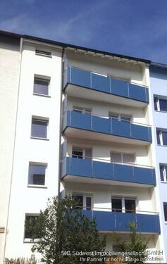 Hausansicht - Großzügige 3-Zimmer-Wohnung im 5. Obergeschoss in Pforzheim-Südstadt