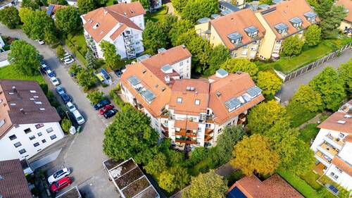 Drohnenaufnahme - Etagenwohnung mit 55,00 m² in Marbach am Neckar zum Kaufen
