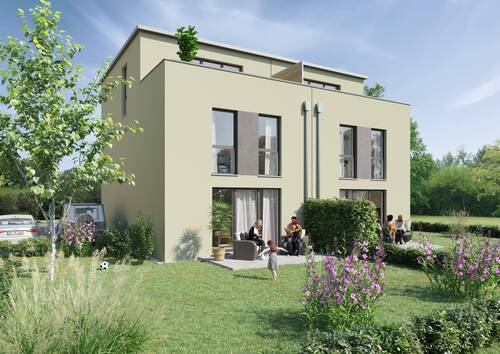 Gartenansicht - 5 Zimmer Doppelhaushälfte in Messel