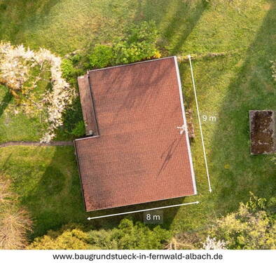 Maße des Gartenhauses - 