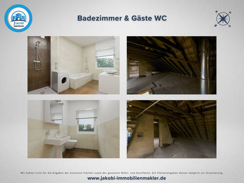 Badezimmer und Gäste WC - Etagenwohnung in Düren