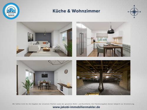 Wohnzimmer & Küche - 