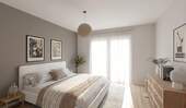 Das Schlafzimmer bietet einen direkten Zugang auf den Balkon - Etagenwohnung mit 124,00 m&sup2; in Germersheim zum Kaufen