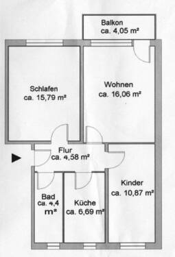 Bild 4 - Etagenwohnung mit 60,00 m&sup2; in Greifswald zur Miete