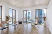 Büro mit bis zu 1–6 Arbeitsplätzen - Eckbuero 45 qm im Tower185: flexible Konditionen, Toplage Messe Frankfurt
