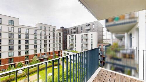 Blick vom Balkon - 3 Zimmer Etagenwohnung zum Kaufen in Hamburg