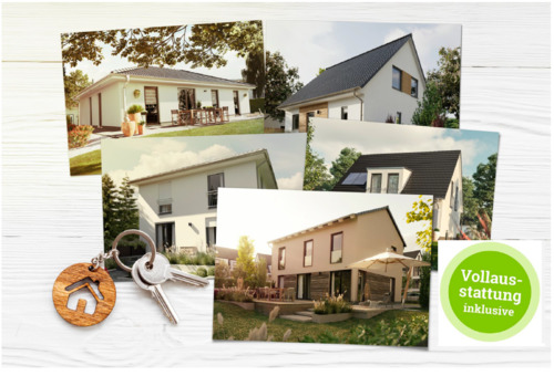 Hauscollage m. Vollausstattung - Haus Massivhaus Neubau - Wir bauen Ihr neues Zuhause !
