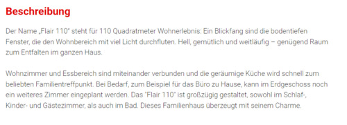 Beschreibung Flair 110 - 