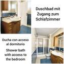 Duschbad neben Schlafzimmer - 