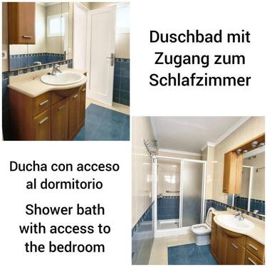 Duschbad neben Schlafzimmer - 