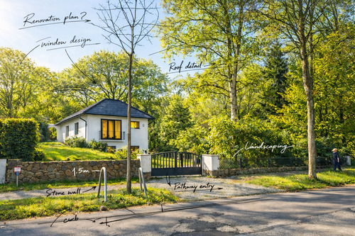 Titelbild KI-generiert - Interessantes Sanierungs- oder Neubauprojekt am Landschaftsschutzgebiet.