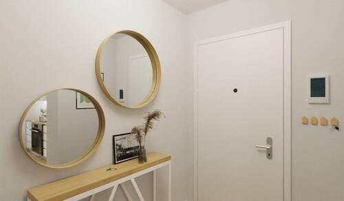 Visualisierung des Eingangsbereiches der Eigentums - 