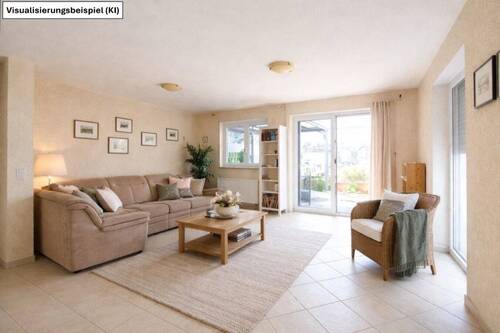 Wohnzimmer EG - Doppelhaushälfte mit 123,90 m&sup2; in Mannheim zum Kaufen