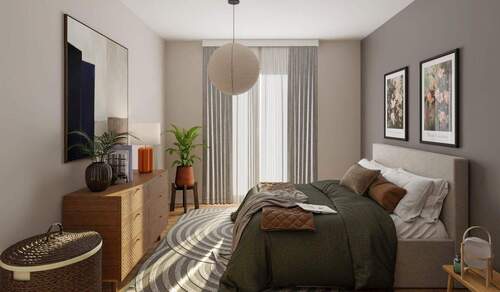 Erholen Sie sich in Ihrem komfortablen Schlafzimme - 2 Zimmer Etagenwohnung zum Kaufen in Düsseldorf