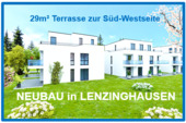 29m² Terrasse zur Süd- Westseite - NEUBAU- TERRASSEN- WHG. mit privatem Gartenanteil zur Eigennutzung in Lenzinghausen.