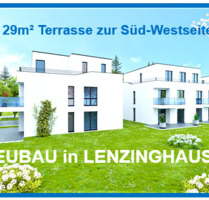 NEUBAU- TERRASSEN- WHG. mit privatem Gartenanteil zur Eigennutzung in Lenzinghausen. - Bielefeld Jöllenbeck