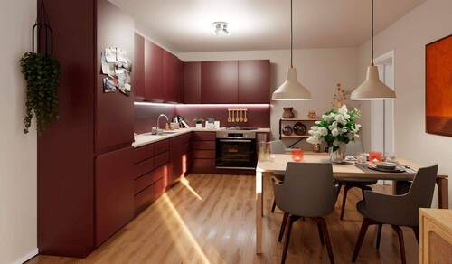 Die offene Wohnküche lädt zu gemeinsamen Mahlzeite - 2 Zimmer Etagenwohnung zum Kaufen in Hasloh