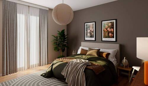 Im Schlafzimmer erwarten Sie erholsame Nächte - 2 Zimmer Etagenwohnung in Hasloh