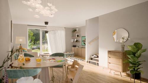 Innenvisualisierung - Freuen Sie sich auf ein spannendes Umfeld! Wohnen im LiebigQuartier!