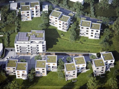 Illustration Grundstück von Westen - 