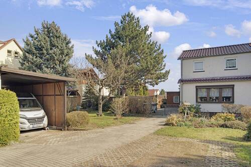 Außenansicht - Gepflegte Doppelhaushälfte in Erfurt