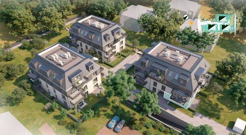 Moderne Terrassenwohnung mit Blick in Grüne - 