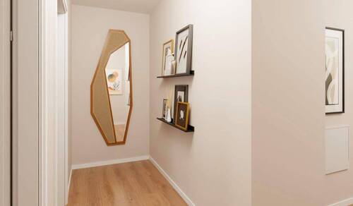 Bilder und Deko im Flur - Etagenwohnung mit 105,10 m&sup2; in Düsseldorf zum Kaufen