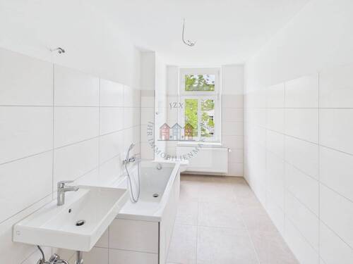 Badezimmer - Etagenwohnung mit 71,80 m&sup2; in Leipzig zur Miete