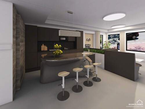 Visualisierung Küche - Private Büros. All-in-Miete. Toplage Köln. ESG-zertifiziert - All-in-Miete