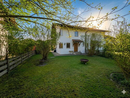 Ansicht aus dem Garten - 5 Zimmer Doppelhaushälfte zum Kaufen in Ostermünchen
