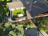 Frontansicht des Doppelhauses - 