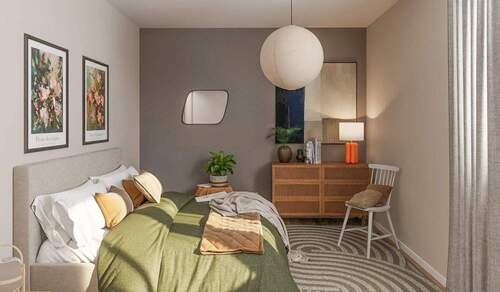 Erholen Sie sich in Ihrem komfortablen Schlafzimme - 4 Zimmer Etagenwohnung zum Kaufen in Düsseldorf