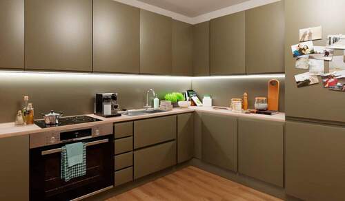 In der offenen Wohnküche bereiten Sie köstliche Ma - 4 Zimmer Etagenwohnung in Düsseldorf