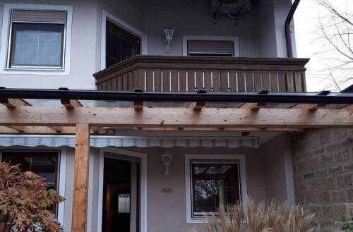 Überdachte Terasse - 4 Zimmer Reihenendhaus zum Kaufen in Trostberg