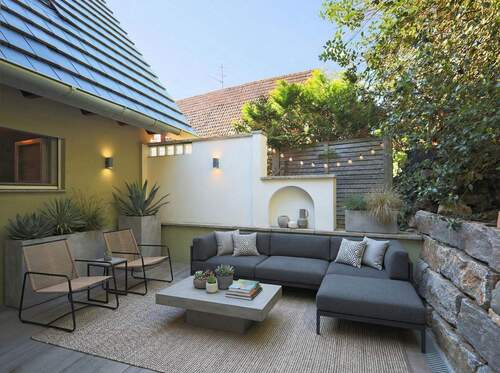 Große Terrasse mit viel Privatsphäre (Visualisierung) - 