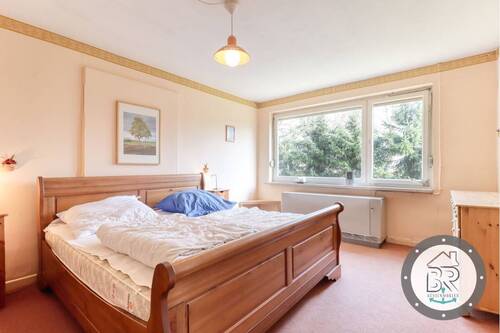 Schlafzimmer mit ruhigem Blick ins Grüne - 