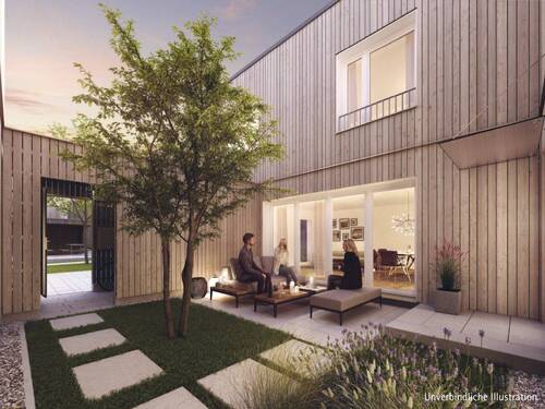 Unverbindliche Illustration RH 18, privater Innenhof - 
