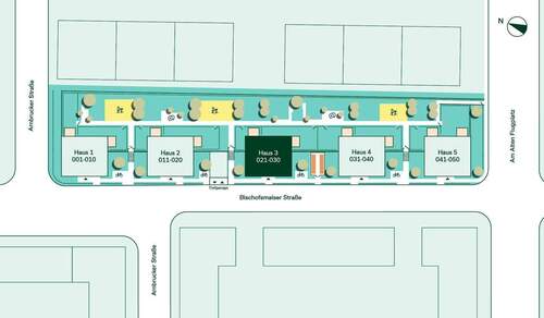 Lageplan vom Haus 3 im Neubauprojekt - 