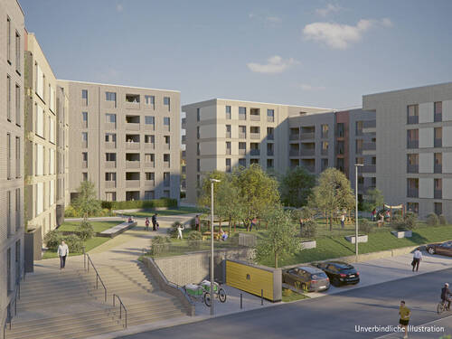 Unverbindliche Illustration: Innenhof - 